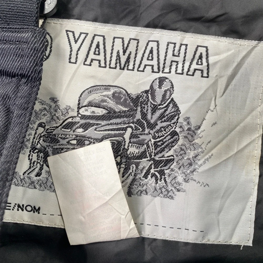 Yamaha Snow Bibs Overalls Unisex Small Black Vintage Embroidered Logo Insulated